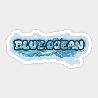 Blue Wave Sticker